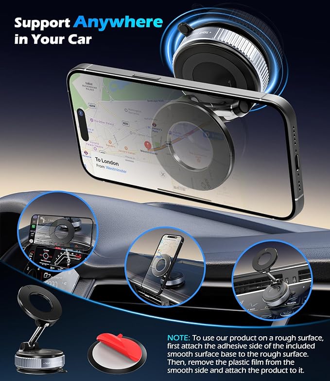 🧲 DriveHarmony MagLock Car Mount