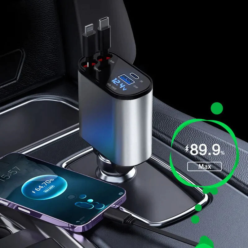 DriveHarmony™ Retractable Fast Car Charger