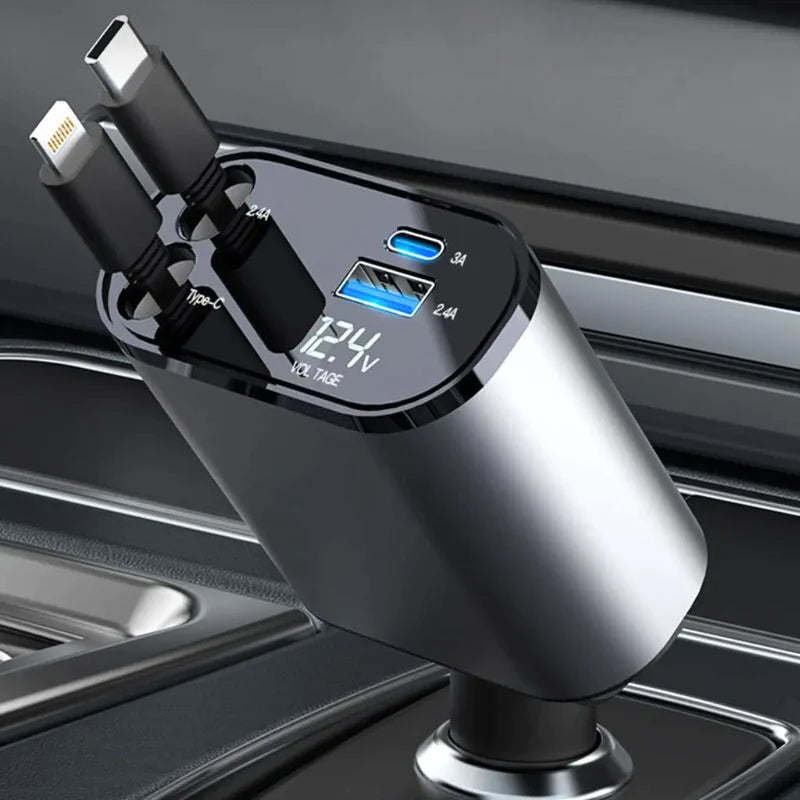 DriveHarmony™ Retractable Fast Car Charger